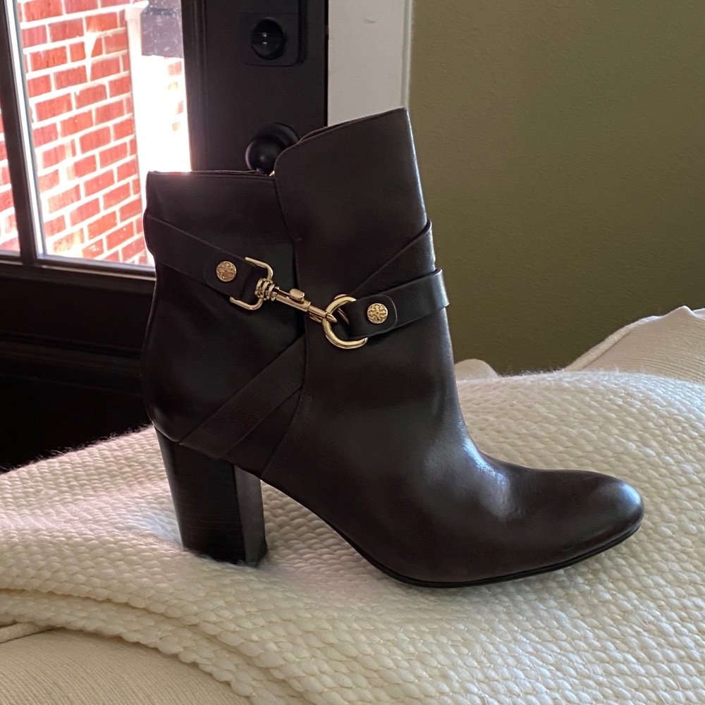 Isola Colleen mid ankle leather booties Java - Picture 2 of 8